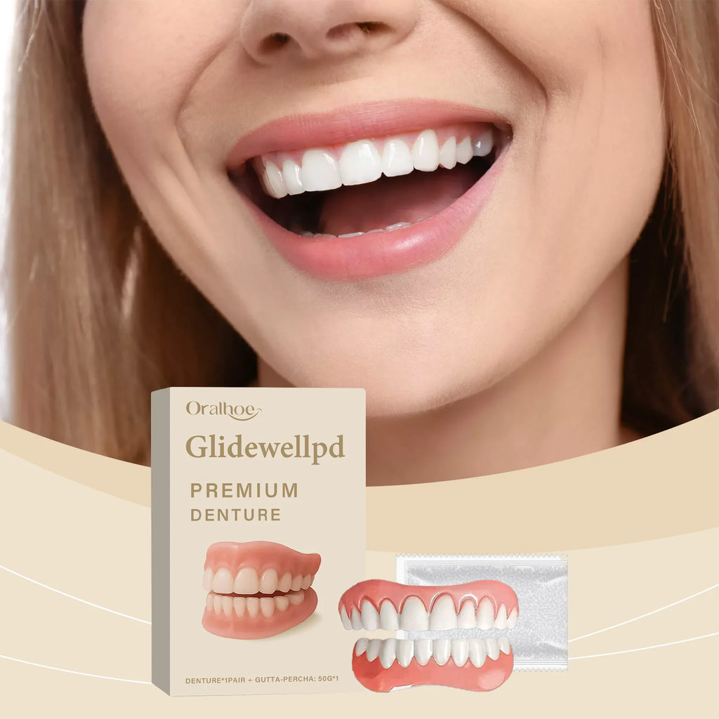 Silicone False Teeth Dentures Temporary Veneers for Missing Broken Teeth