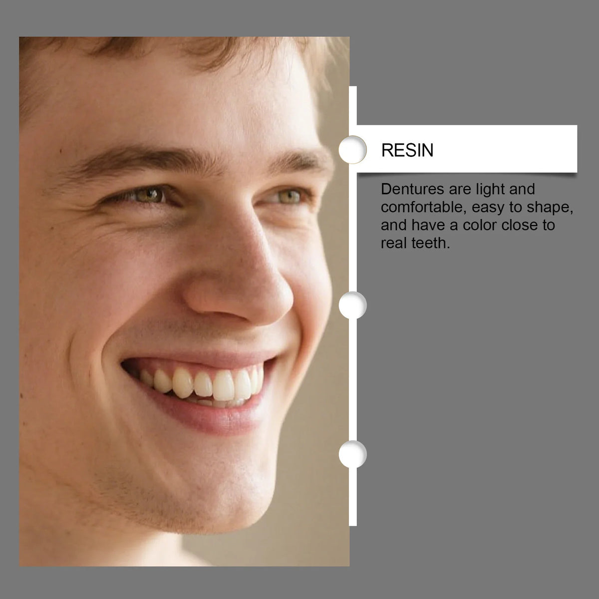 Adjustable Full Mouth Dentures Fake Teeth Cosmetic Veneer for Comfort Fit Adults and Elderly