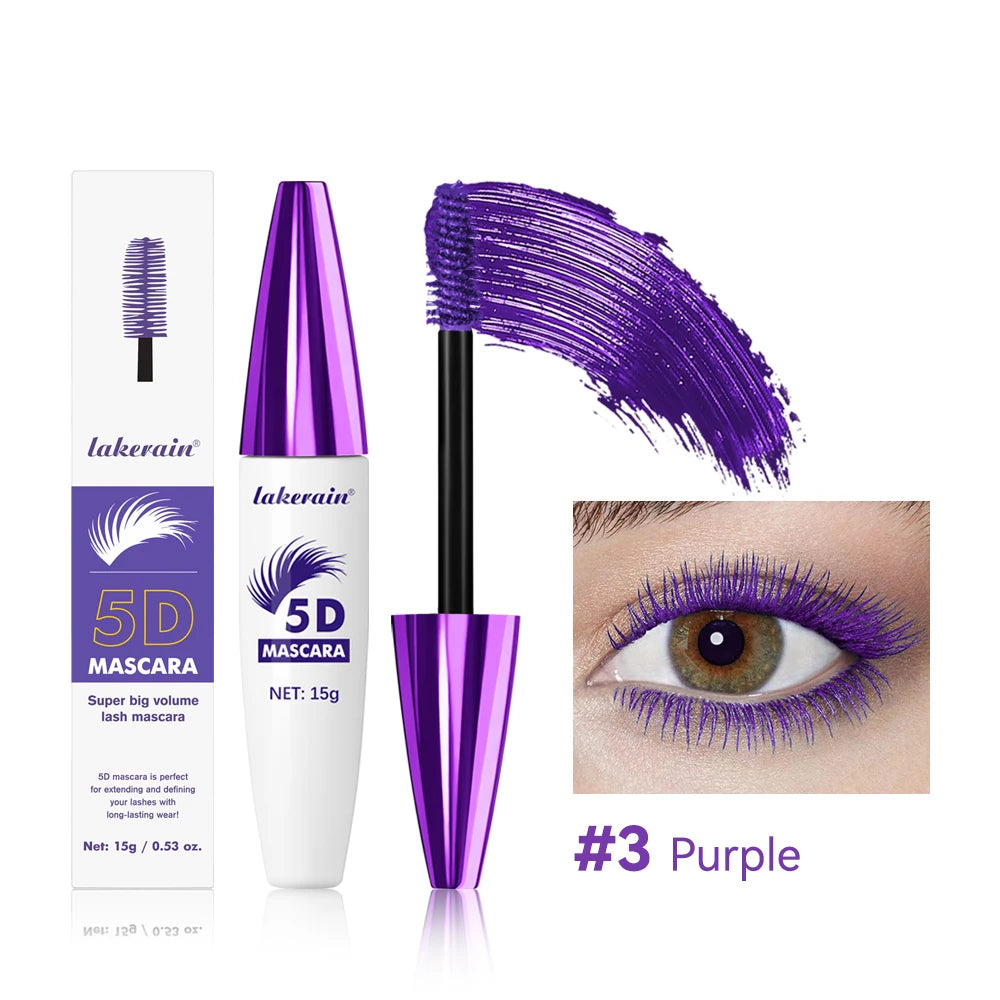 5D Mascara Waterproof Eye Lash Extension Volume Lengthening for Daily Makeup