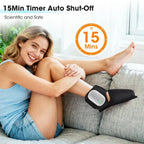 Cordless Foot Ankle Massager Heated Air Compression Wrap for Relaxation Pain Relief Home Use