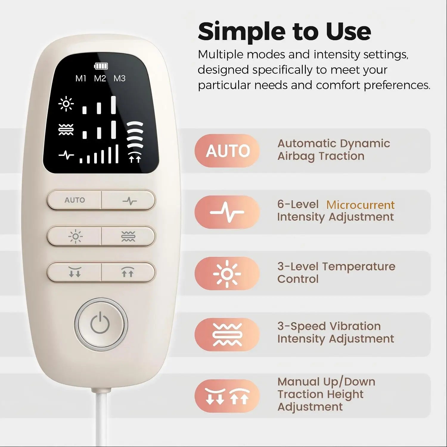 Electric Waist Massager Back Stretcher Lumbar Traction Device for Spinal Support and Daily Relief - 5
