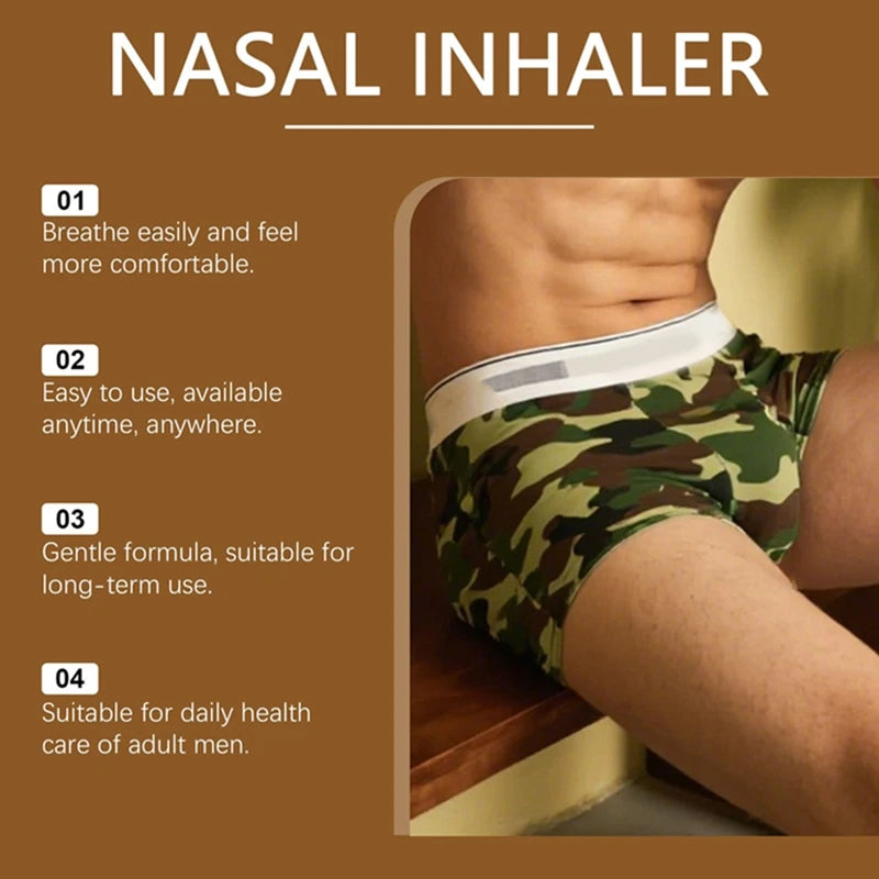Nasal Inhaler Bee Venom Stick Vitality Booster for Daily Men Health Support