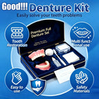 Full Mouth False Teeth Set Cosmetic Denture Kit for Instant Smile Enhancement