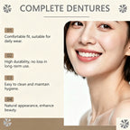 Soft Silicone Dentures False Teeth Cosmetic Veneers for Natural Looking Bright Smile