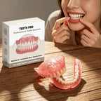 Soft Silicone Dentures False Teeth Cosmetic Veneers for Natural Looking Bright Smile