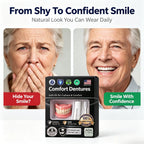 Moldable Silicone Denture Set Instant False Teeth for Natural Smile Appearance
