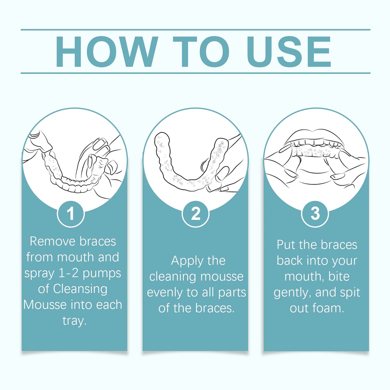 Aligner and Retainer Cleaner Foam Mousse Whitening Agent for Daily Dental Appliance Care - 12