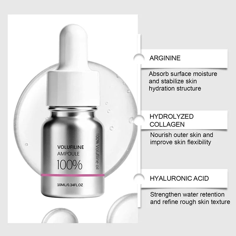 Plumping Face Serum Volufiline Essence Deep Hydrating Skin Care for Daily Anti Aging Use