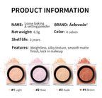 Loose Setting Powder Face Makeup Blurring Matte Finish for Long Lasting Oil Control Daily Use