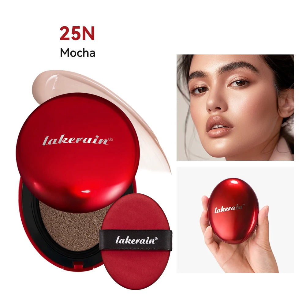 Air Cushion Foundation BB CC Cream Full Coverage Makeup for Flawless Matte Face Finish Daily Use