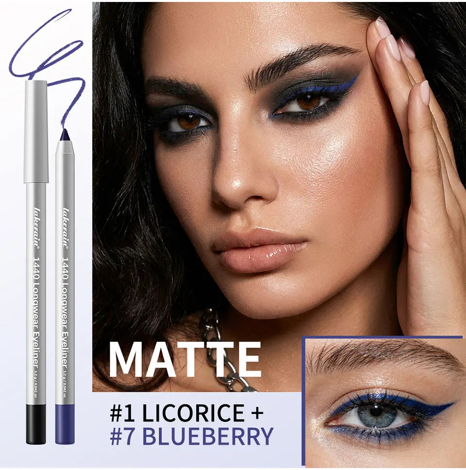 Longwear Eyeliner Pencil Waterproof Smudgeproof Eye Makeup for Precise Daily Cosmetic Look - 9
