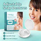 Adjustable Snap Dentures Fake Teeth Cosmetic Veneers Secure Fit for Dental Repair and Daily Smile