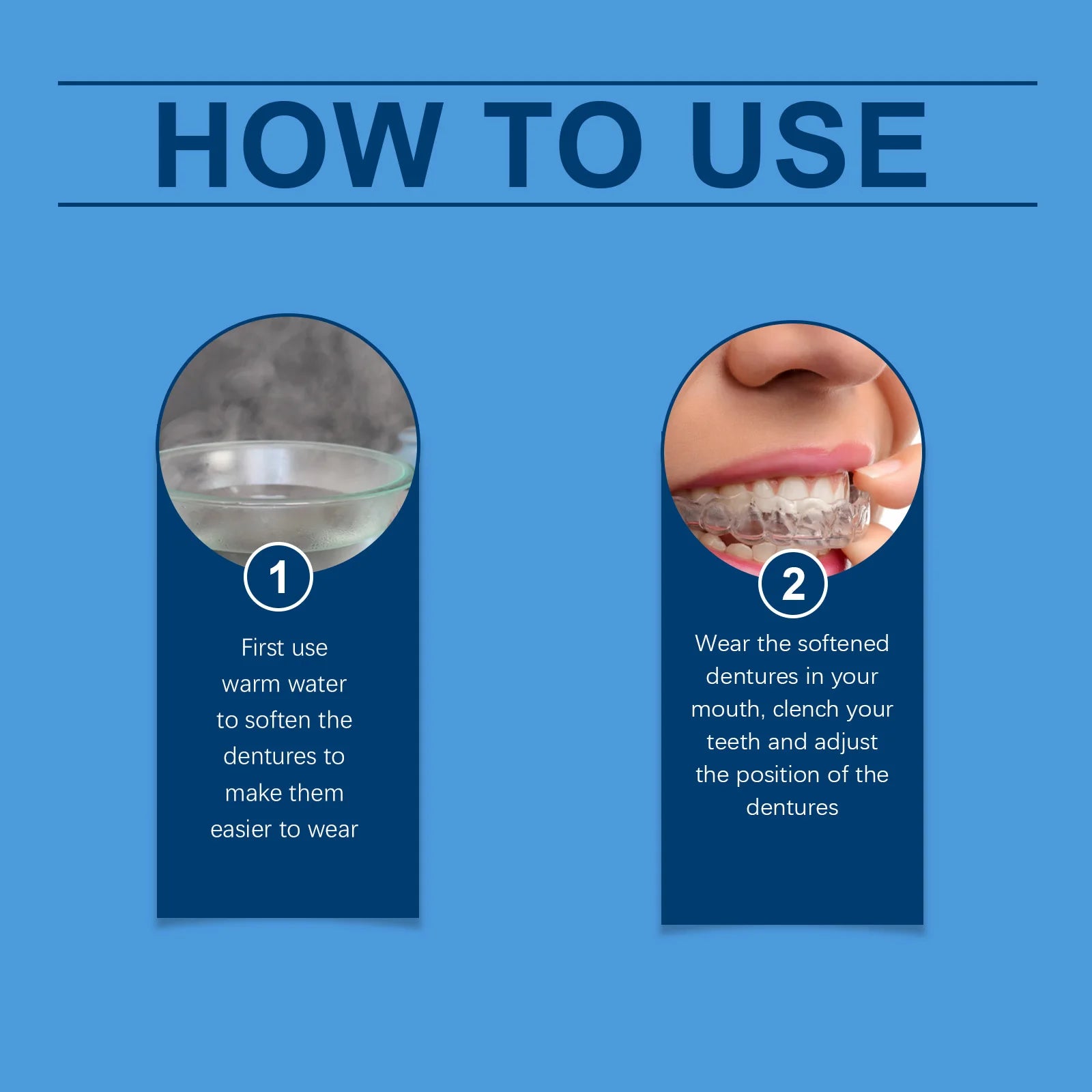 Adjustable Snap On Dentures False Teeth Cosmetic Veneers for Smile Correction - 20