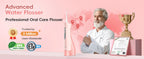 Portable Water Flosser Electric Oral Irrigator Rechargeable Teeth Cleaner for Home and Travel