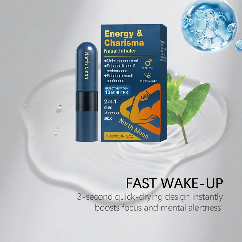 Men Nasal Inhaler Energy Stick Cooling Nourishing Nasal Suction for Daily Confidence - 7