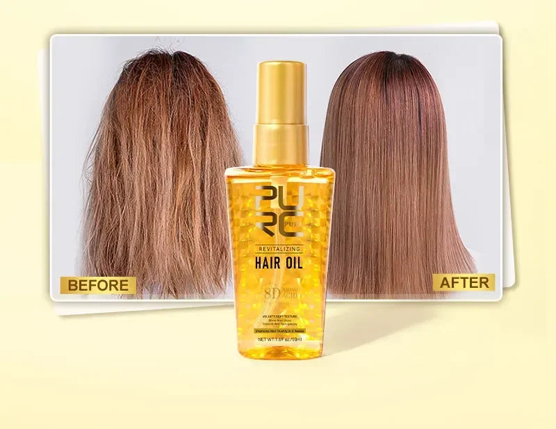 Amino Acid Hair Oil Nourishing Serum for Frizz Control and Heat Protection