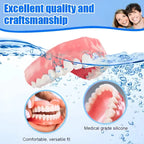 Full Mouth False Teeth Set Cosmetic Denture Kit for Instant Smile Enhancement