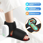 Cordless Foot Ankle Massager Heated Air Compression Wrap for Relaxation Pain Relief Home Use