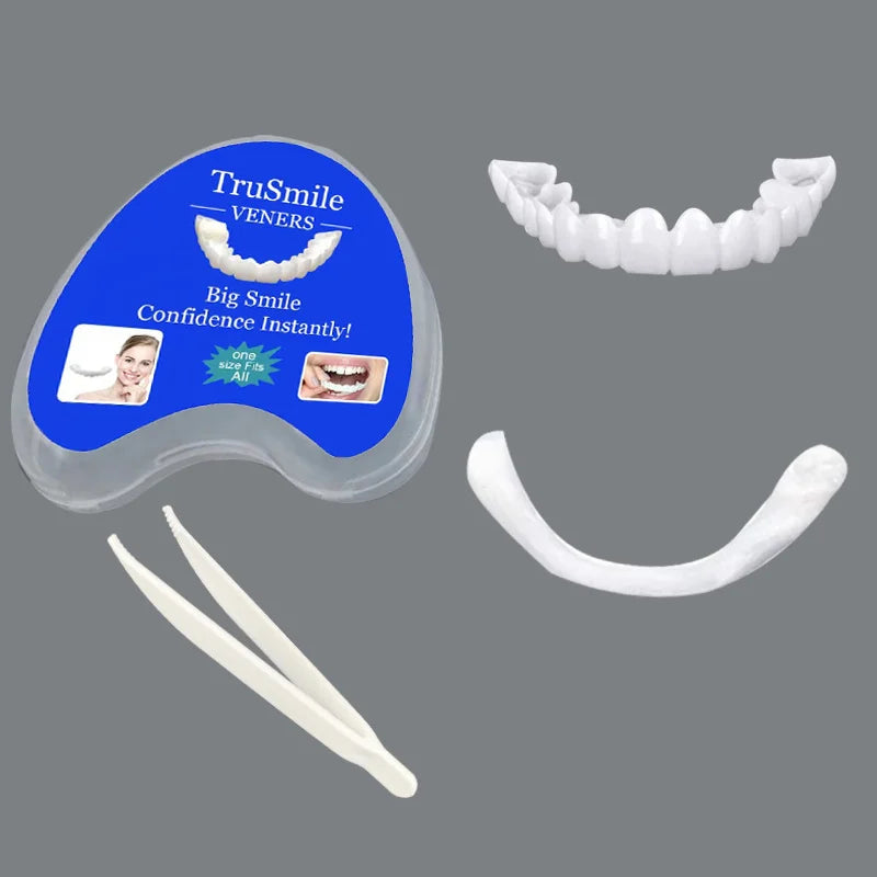 Veneer Snap on Teeth Kit Temporary Tooth Replacement Cosmetic Cover for Smile