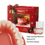 Silicone Dentures Instant Fake Teeth Natural Smile Veneers for Men and Women Daily Confidence