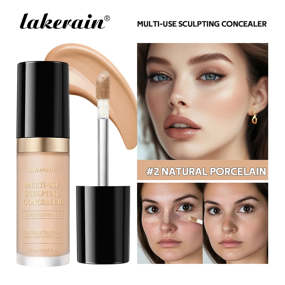 Waterproof Liquid Concealer Matte Foundation Full Coverage for Face Sculpting and Dark Circles - 20
