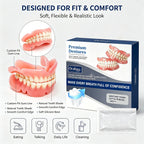 Snap On Dentures Cosmetic Teeth Veneers Natural Smile Fit for Men and Women