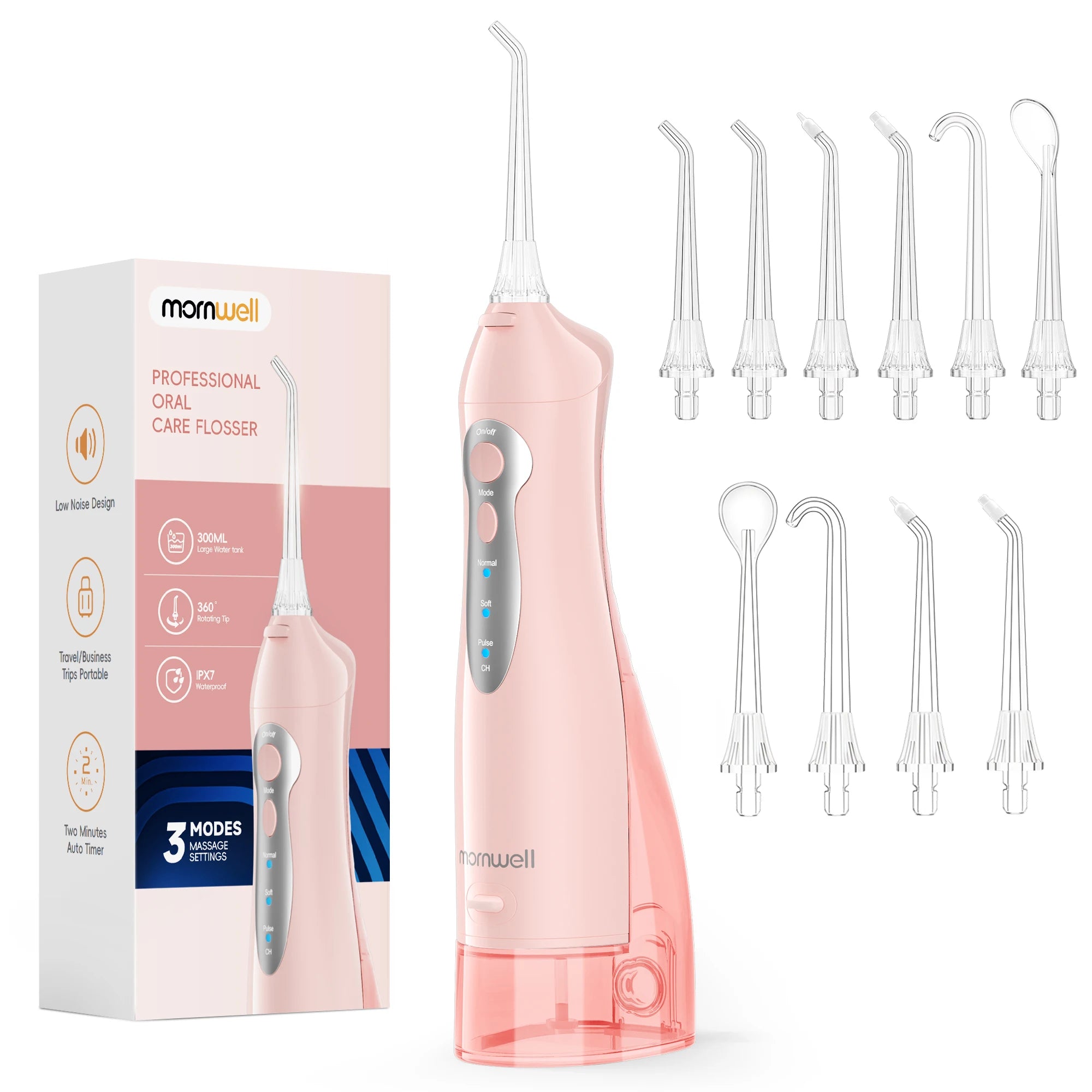 Portable Water Flosser Electric Oral Irrigator Rechargeable Teeth Cleaner for Home and Travel - 23