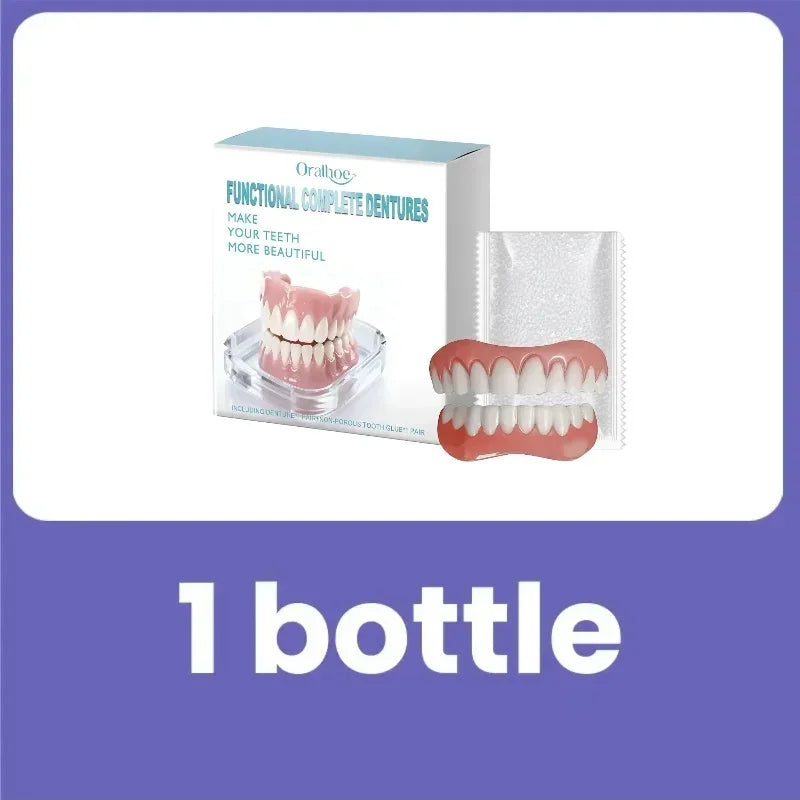Instant Smile Veneers Fake Teeth Dentures Natural Cosmetic Teeth for Men Women Daily Use