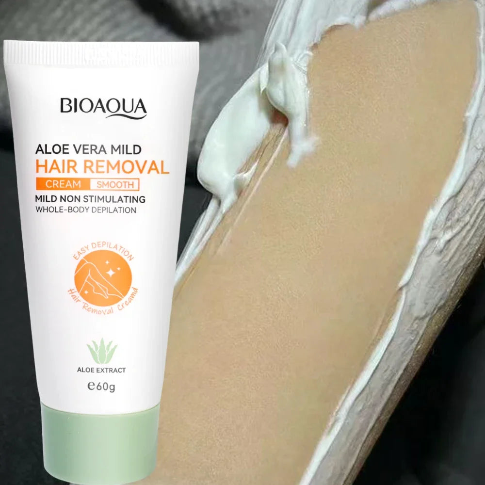 Hair Removal Cream Painless Depilatory Lotion Gentle Formula for Smooth Body Skin Care - 7