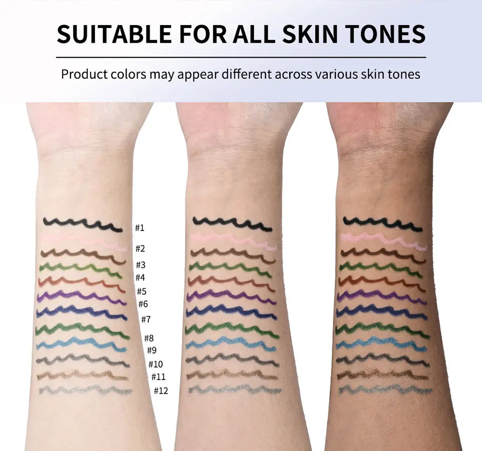 Longwear Eyeliner Pencil Waterproof Smudgeproof Eye Makeup for Precise Daily Cosmetic Look