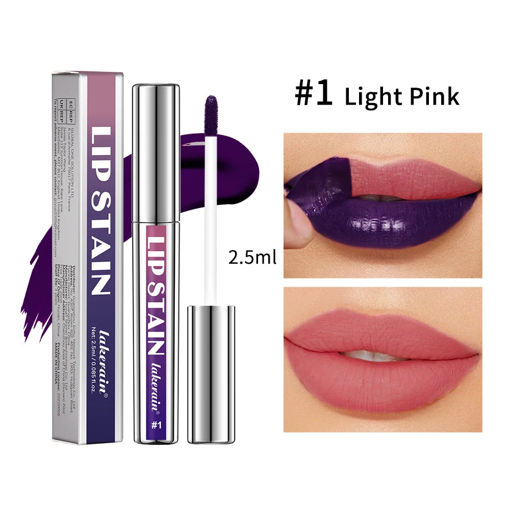 Peel Off Lip Stain Matte Liquid Lipstick Waterproof Long Lasting Tint for Daily Makeup Beauty - 25