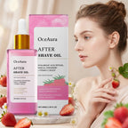 After Shave Oil Strawberry Scented Post Waxing Soothing Serum for Sensitive Skin Care