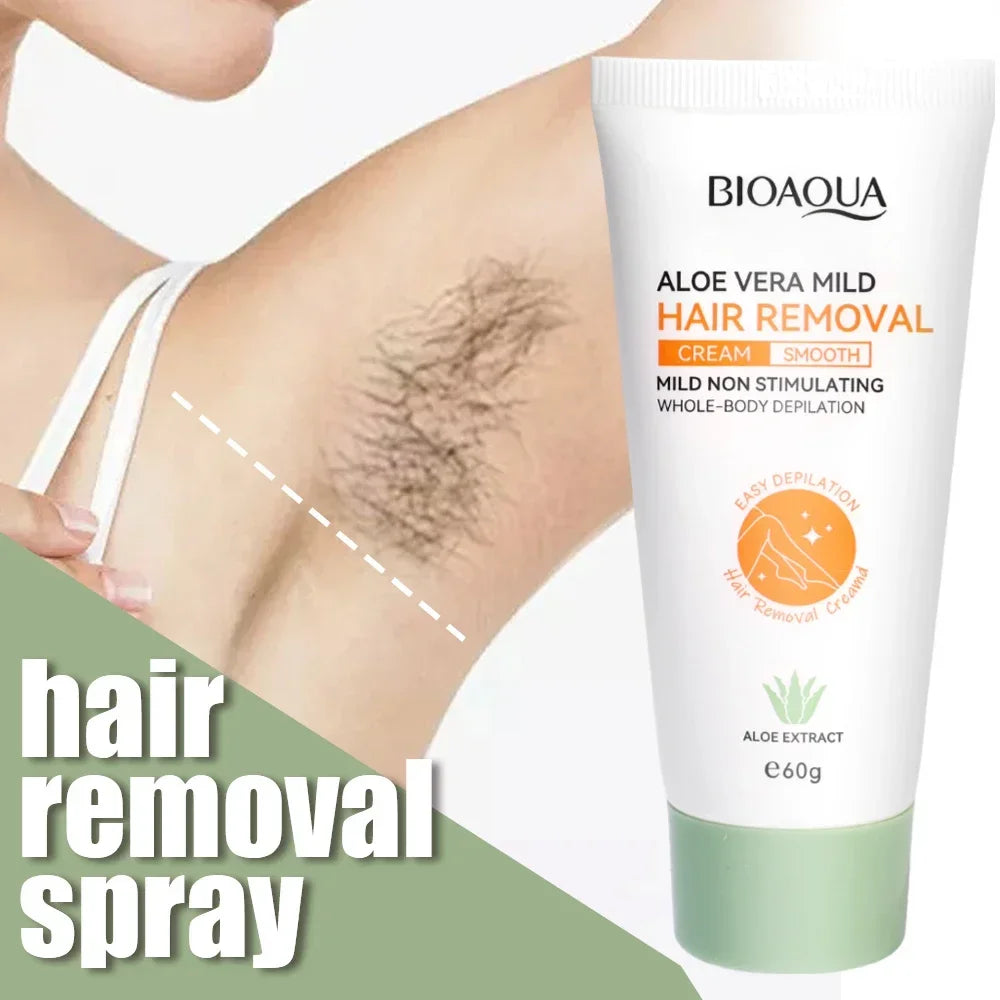 Hair Removal Cream Painless Depilatory Lotion Gentle Formula for Smooth Body Skin Care
