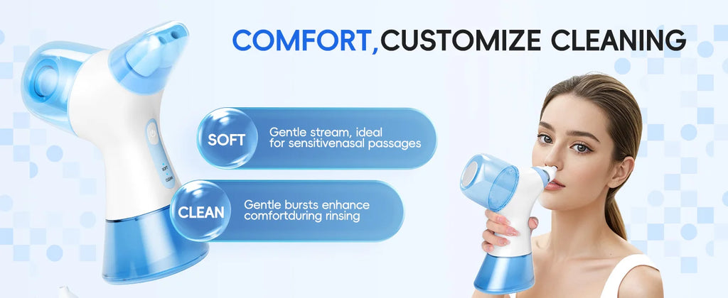 Electric Sinus Rinse Machine Nasal Irrigation Device for Easy Breathing Relief