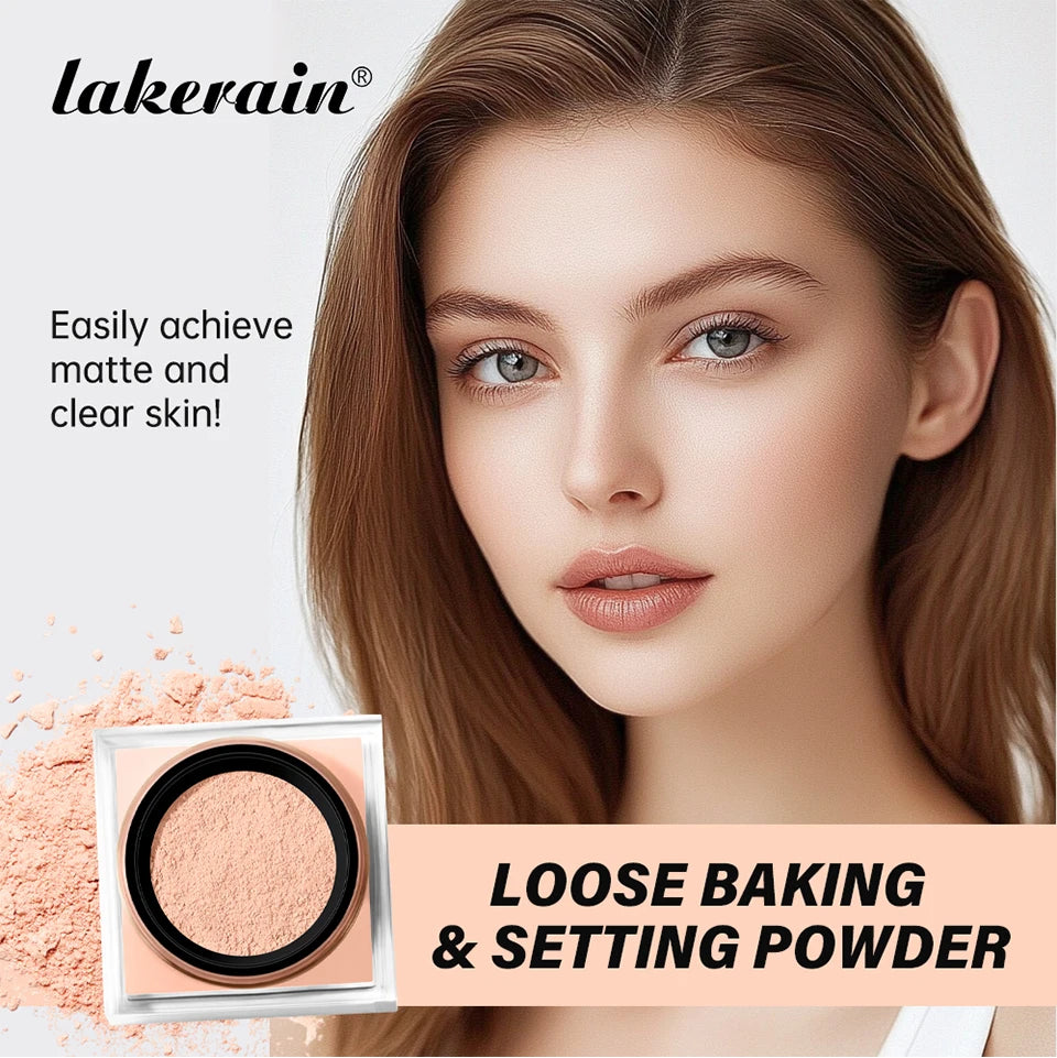 Loose Setting Powder Face Makeup Blurring Matte Finish for Long Lasting Oil Control Daily Use