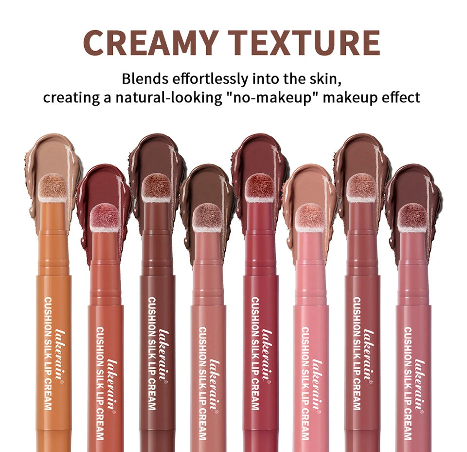 2 in 1 Lip Powder Cream and Blush Waterproof Long Lasting Makeup for Daily Beauty Routine