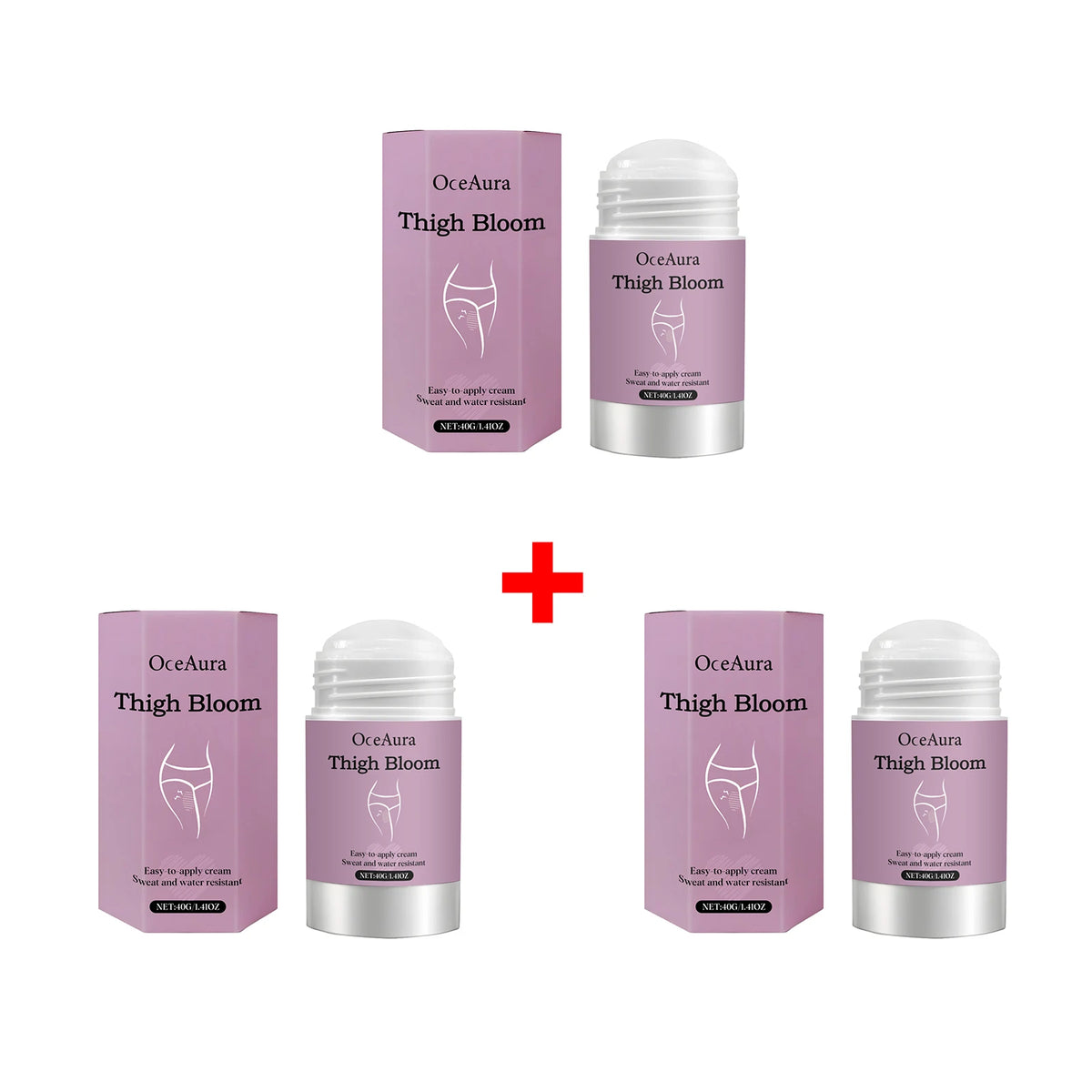 Anti Friction Thigh Stick Chafing Relief Balm Waterproof Protection for Daily Walking and Sport
