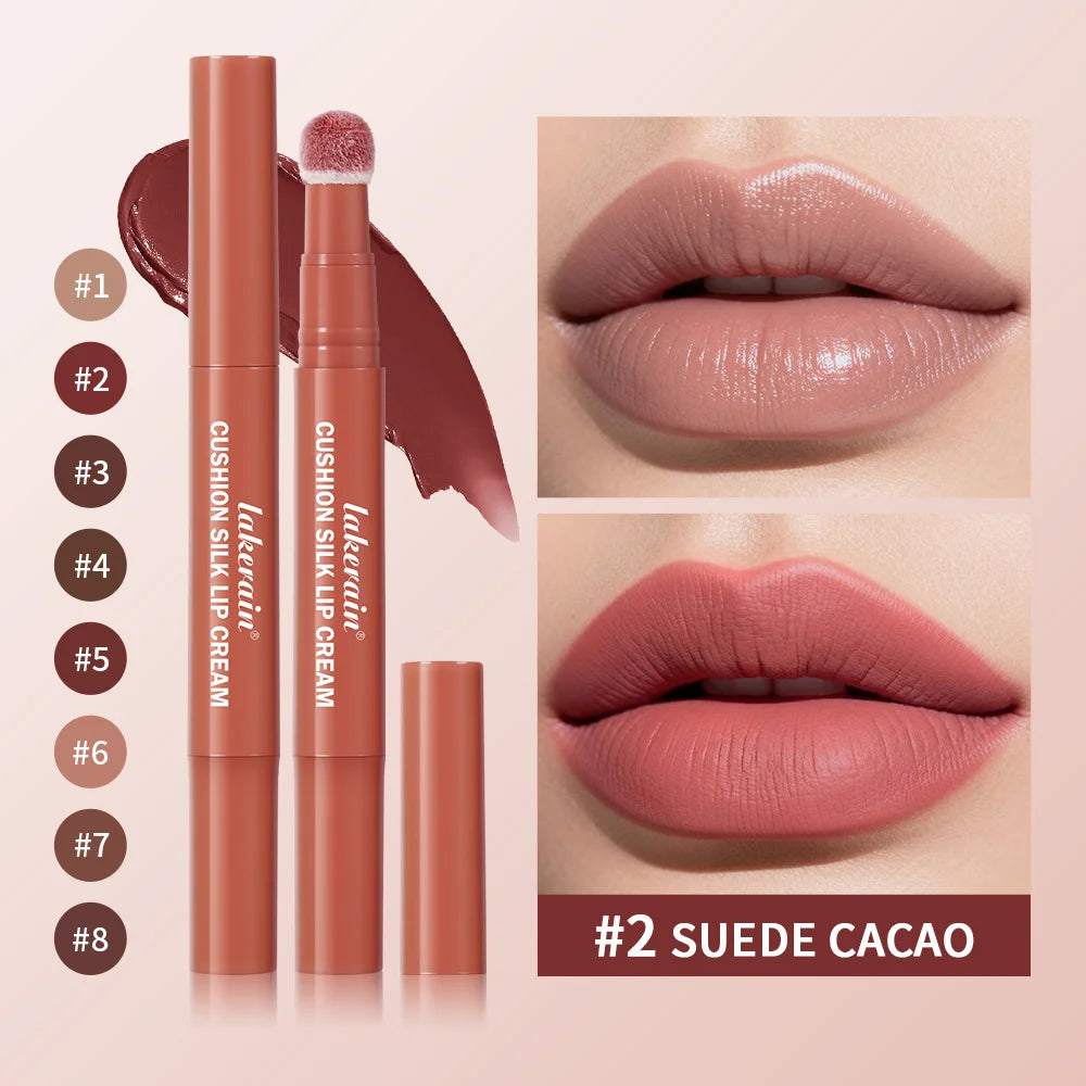 Air Cushion Lip Cream Tinted Blush Dual Action Matte Finish for Daily Makeup Routine - 2