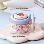 Denture Cleaning Case Dental Appliance Bath Box with Rotary Tray for Daily Hygiene Travel Storage