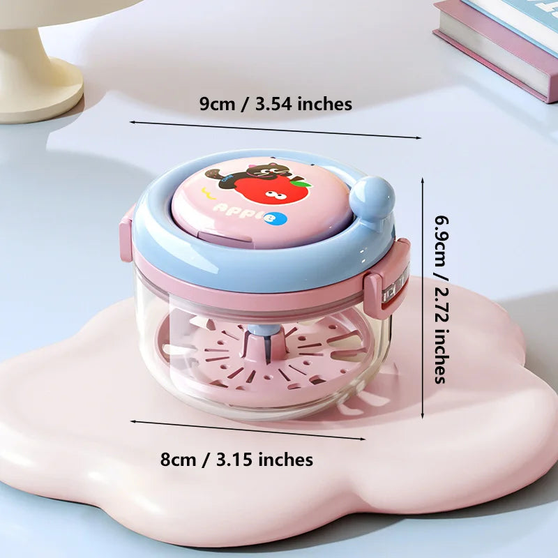 Denture Cleaning Case Dental Appliance Bath Box with Rotary Tray for Daily Hygiene Travel Storage - 22