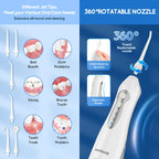 Portable Cordless Water Flosser Oral Irrigator Rechargeable Jet for Travel