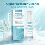 Aligner and Retainer Cleaner Foam Mousse Whitening Agent for Daily Dental Appliance Care