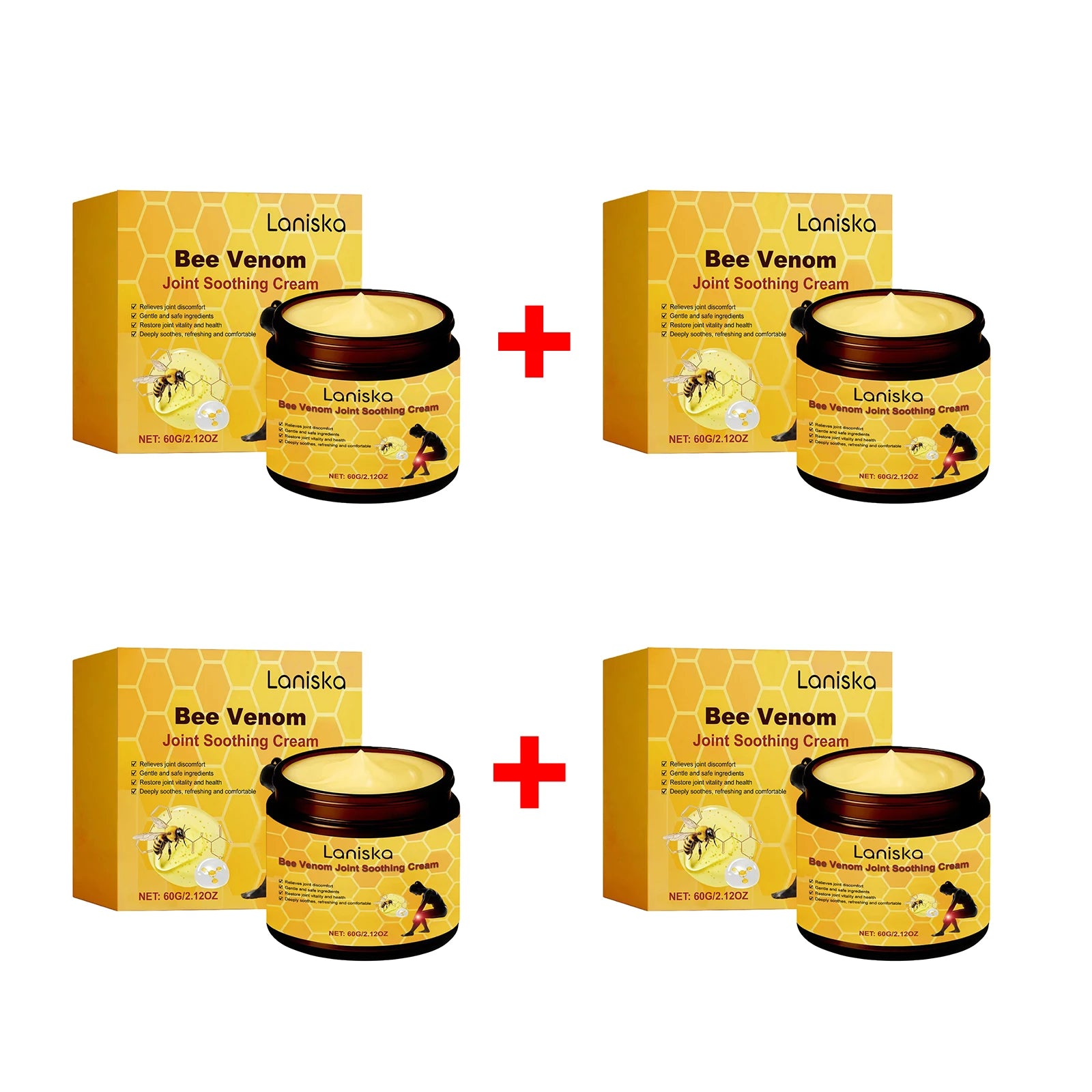 Bee Venom Joint Soothing Cream Natural Massage Balms for Neck Shoulder Waist and Leg Care - 21