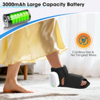 Cordless Foot Ankle Massager Heated Air Compression Wrap for Relaxation Pain Relief Home Use