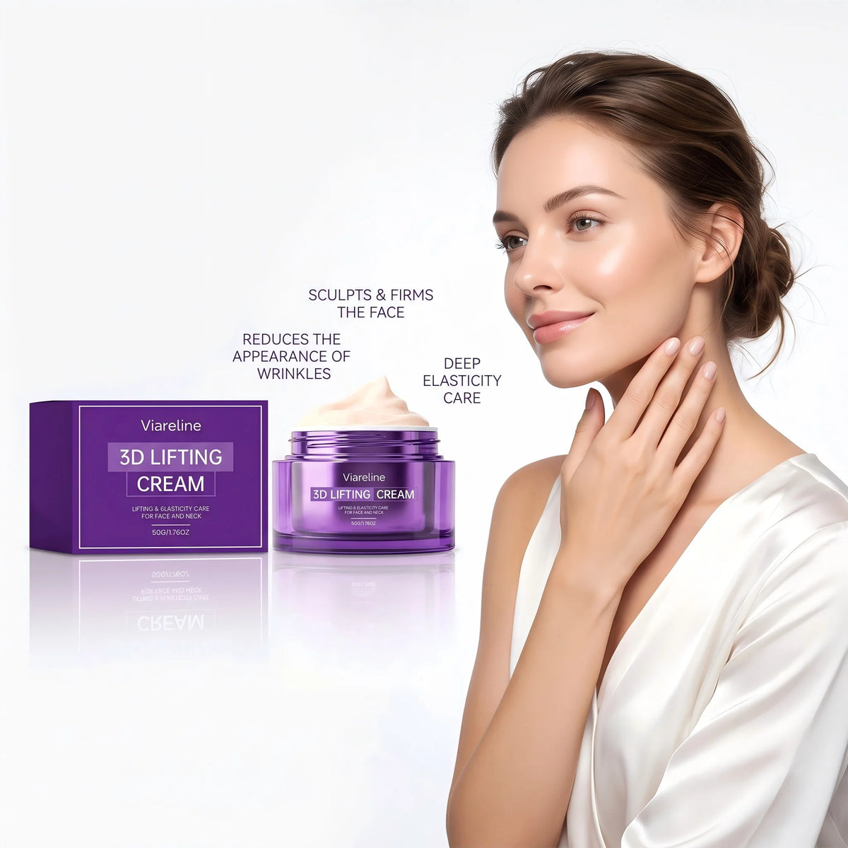3D Lifting Cream Firming Moisturizer for Face and Neck Tightening Anti Aging Skin Care