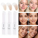 Foundation Stick Cream Makeup Buildable Coverage with Detachable Brush for Smooth Face Application