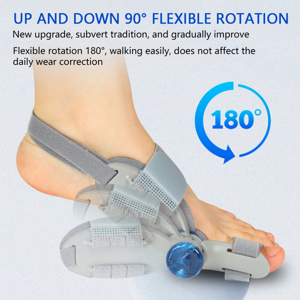 Bunion Adjuster Brace Big Toe Straightener with Knob Dial for Pain Relief and Natural Alignment