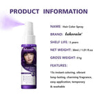 Temporary Hair Color Spray Washable Instant Hair Dye for Party Festivals and Temporary Style