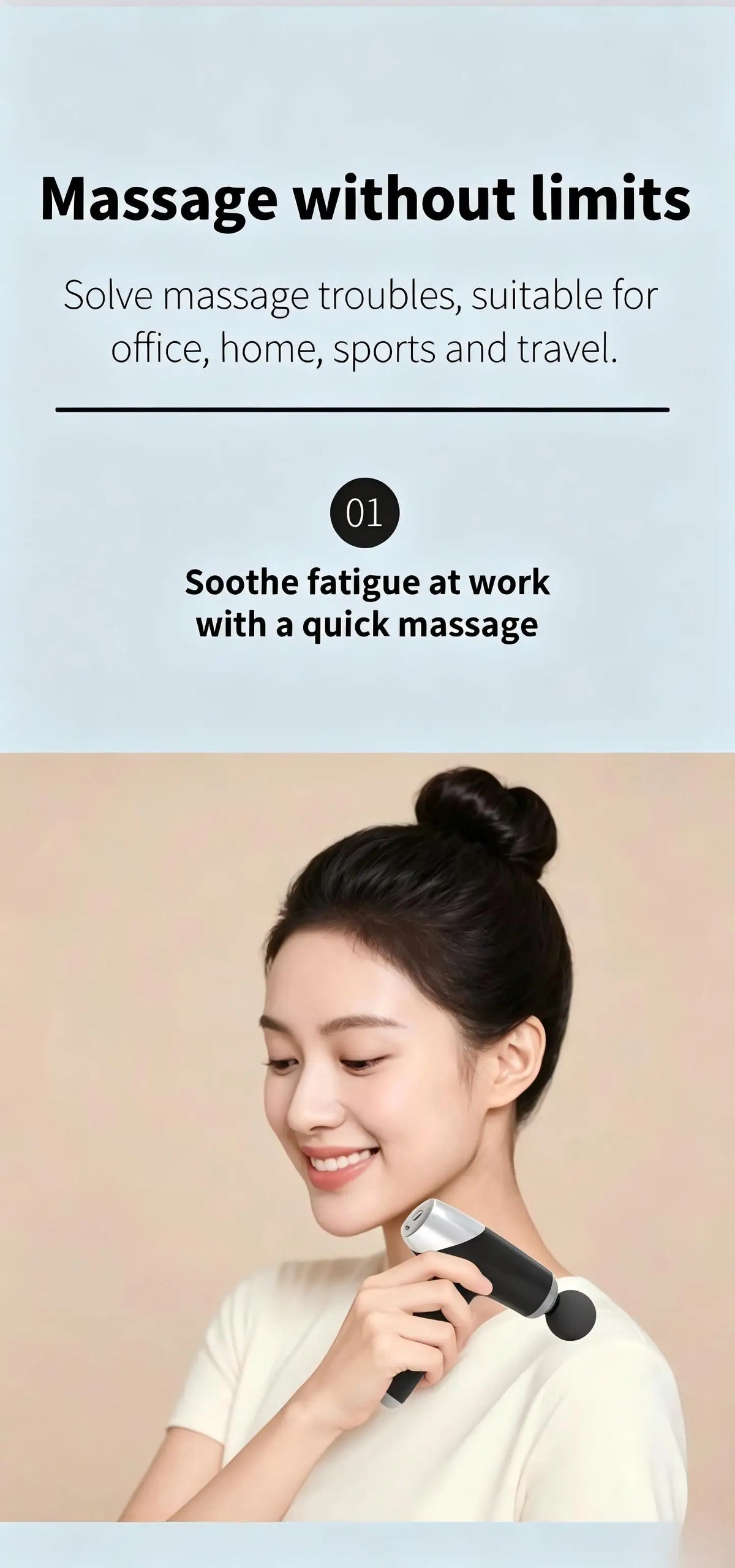 Mini Massage Gun Percussion Muscle Massager Portable Deep Tissue Device for Recovery Workout