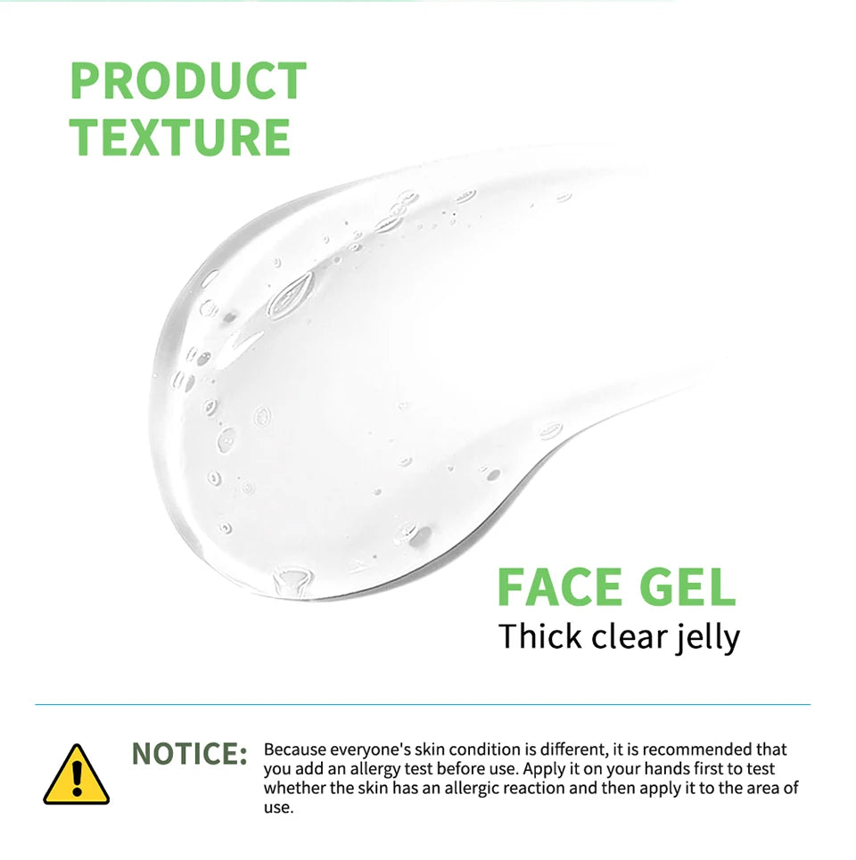 Aloe Vera Gel Moisturizing Facial Cream Soothing Skin Hydration for Daily Face Care Routine